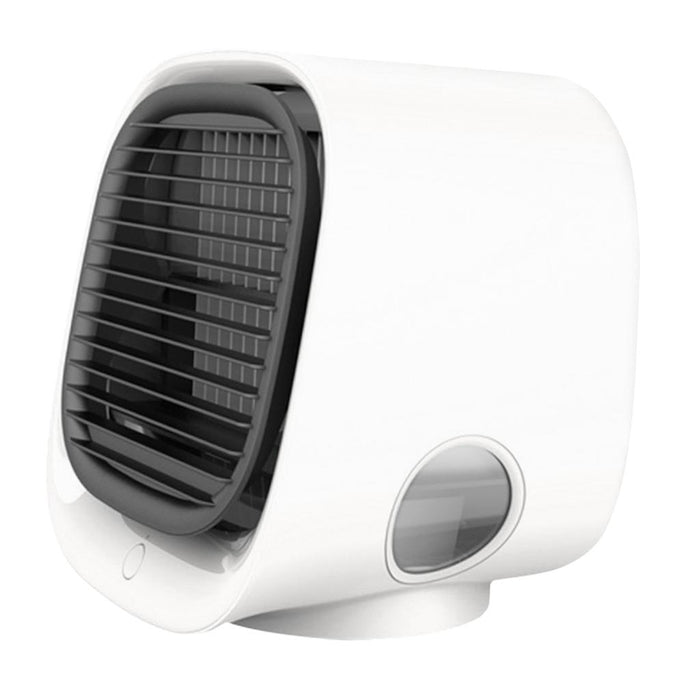 Crofta Portable Air Cooler Fan Desktop Cooling Air Conditioner Humidifier  White