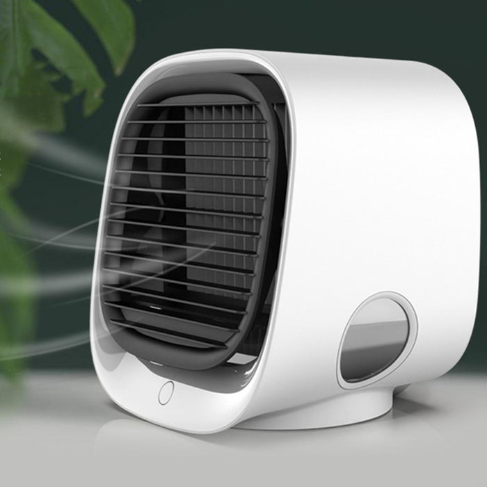 Crofta Portable Air Cooler Fan Desktop Cooling Air Conditioner Humidifier  White