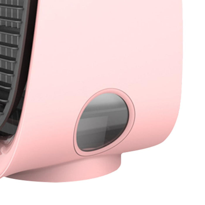 Crofta Portable Air Cooler Fan Desktop Cooling Air Conditioner Humidifier  Pink