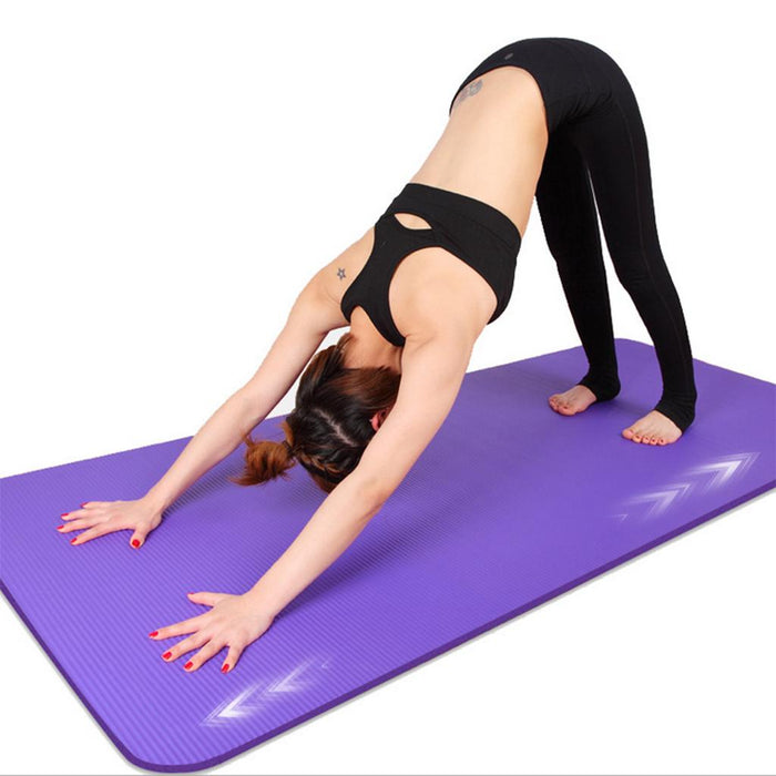 Crofta Yoga Pilates Mat Fitness Exercise Dance Women Men Home Cushion Pad Purple