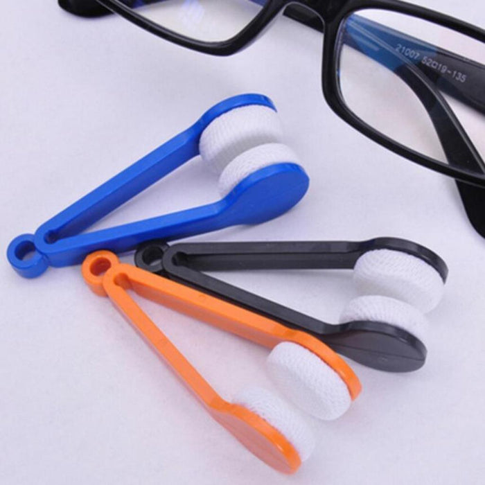 Crofta 12Pcs Eyeglass Microfiber Spectacles Cleaner Soft Brush Cleaning Tool Green