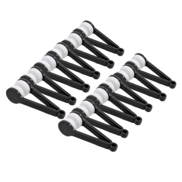 Crofta 12Pcs Eyeglass Microfiber Spectacles Cleaner Soft Brush Cleaning Tool Black