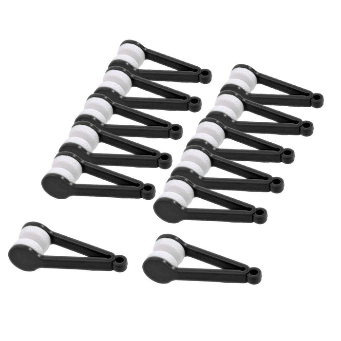 Crofta 12Pcs Eyeglass Microfiber Spectacles Cleaner Soft Brush Cleaning Tool Black