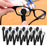 Crofta 12Pcs Eyeglass Microfiber Spectacles Cleaner Soft Brush Cleaning Tool Black