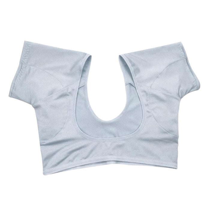 Crofta Women Underarm Armpit Vest Top Sweat Pad Sweat Absorbing Shirt L Light Blue