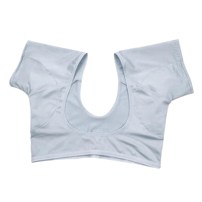 Crofta Women Underarm Armpit Vest Top Sweat Pad Sweat Absorbing Shirt L Light Blue