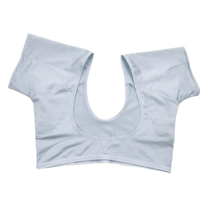 Crofta Women Underarm Armpit Vest Top Sweat Pad Sweat Absorbing Shirt L Light Blue