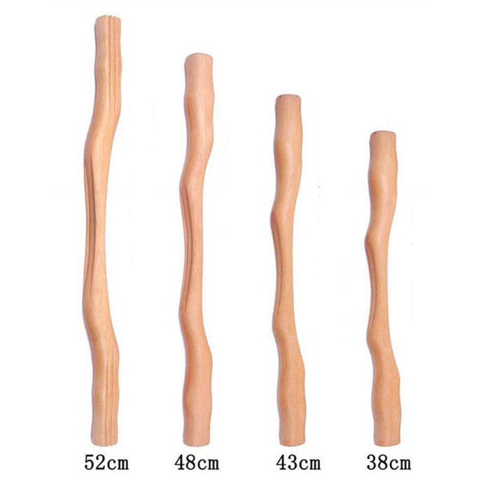 Crofta Wooden Gua Sha Scraping Massage Tools for Back Shoulder Neck Waist Leg 4 Pcs