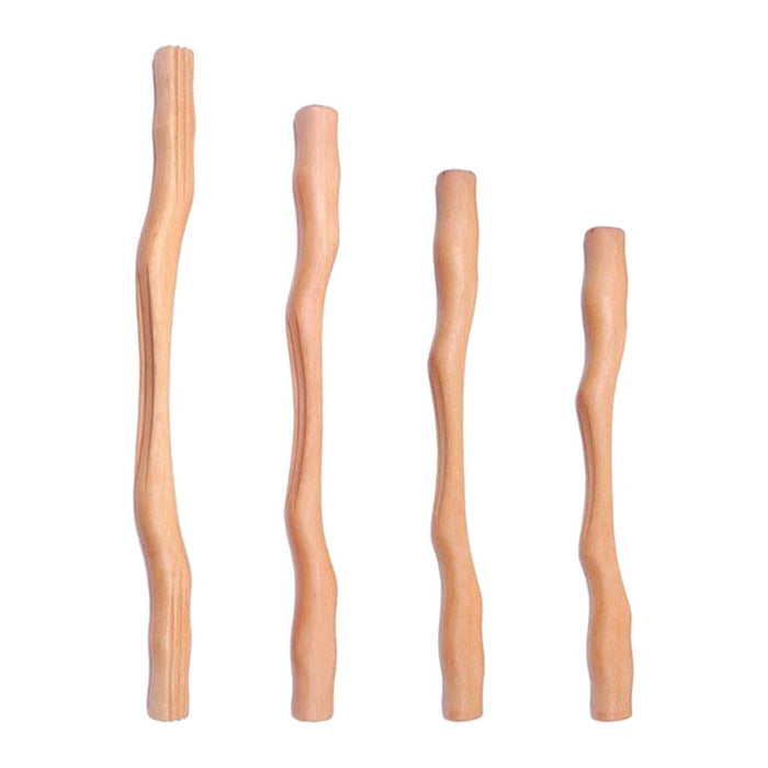 Crofta Wooden Gua Sha Scraping Massage Tools for Back Shoulder Neck Waist Leg 4 Pcs