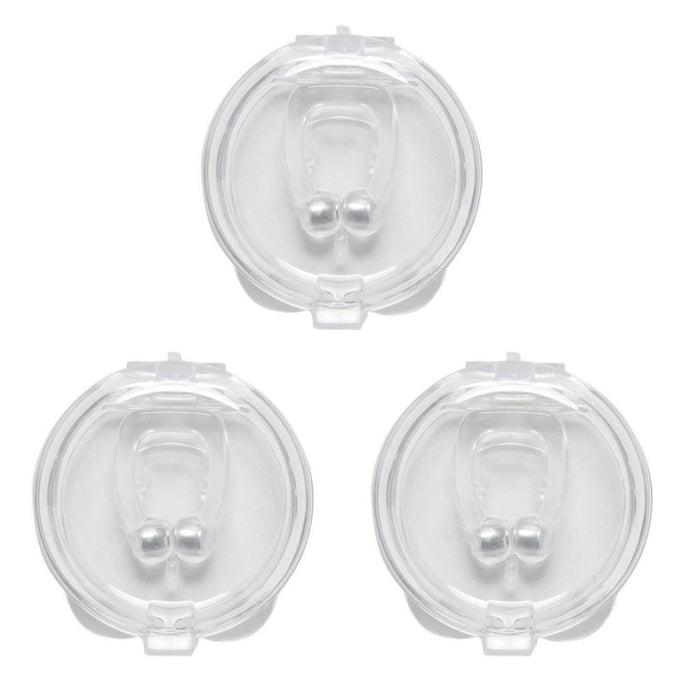 Crofta 3x Portable Silicone Magnetic Anti Snore Stop Stopper Clip Sleeping Aid 3pcs