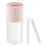 Crofta Portable Mini air humidifier  Double spray 400ml USB Rechargeable Pink