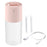 Crofta Portable Mini air humidifier  Double spray 400ml USB Wired Pink