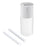 Crofta Portable Mini air humidifier  Double spray 400ml USB Rechargeable White