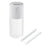 Crofta Portable Mini air humidifier  Double spray 400ml USB Rechargeable White