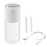 Crofta Portable Mini air humidifier  Double spray 400ml USB Wired White