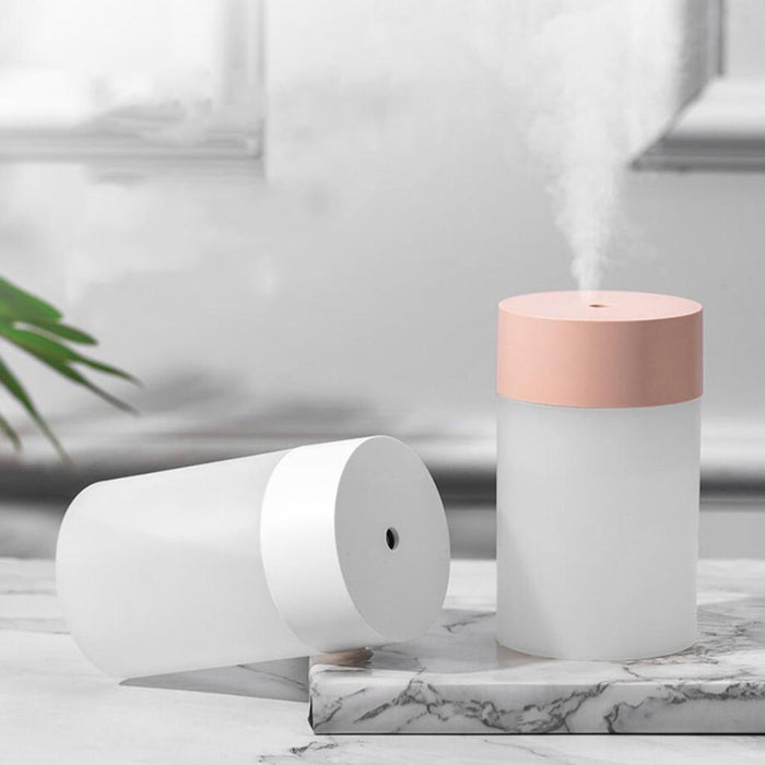 Crofta Portable Mini air humidifier  Single spray 260ml USB Wired White