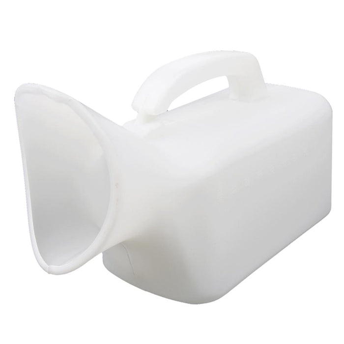 Crofta Handheld Portable Mobile Urinal Toilet Bottle  Women use white 1000ml