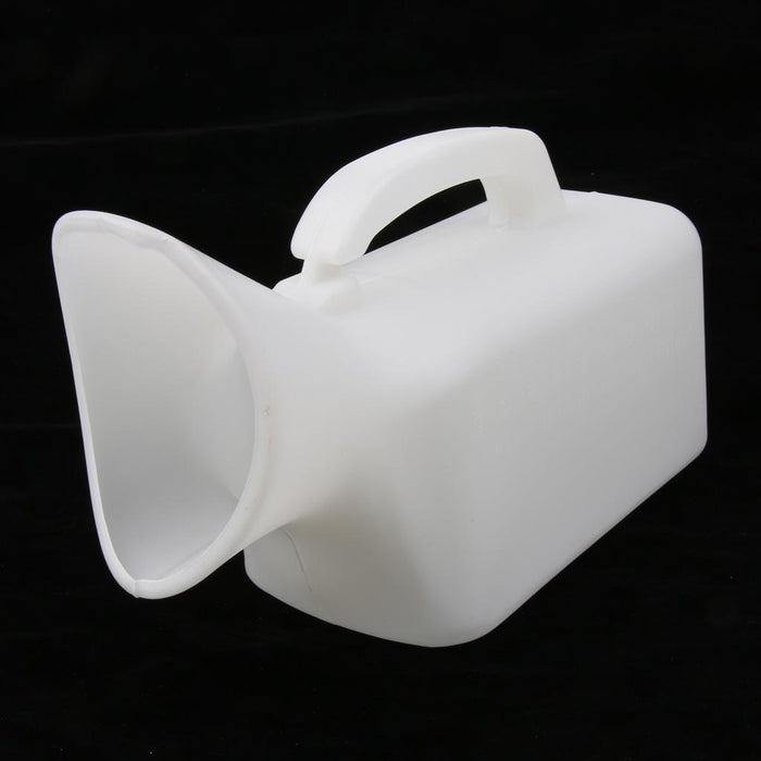 Crofta Handheld Portable Mobile Urinal Toilet Bottle  Women use white 1000ml