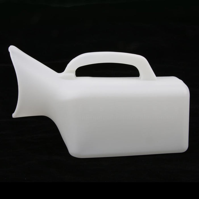 Crofta Handheld Portable Mobile Urinal Toilet Bottle  Women use white 1000ml