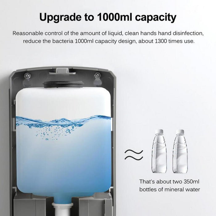 Crofta 1000ml Wall-Mount Automatic IR Sensor Soap Dispenser Dripping Liquid