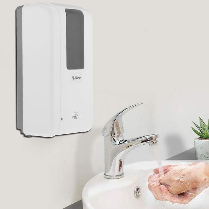 Crofta 1000ml Wall-Mount Automatic IR Sensor Soap Dispenser Dripping Liquid