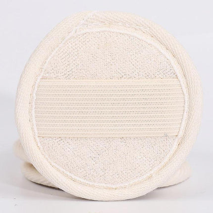 Crofta 100% Natural Loofah Luffa Bath Spa Shower Exfoliator Pad 8cm white color