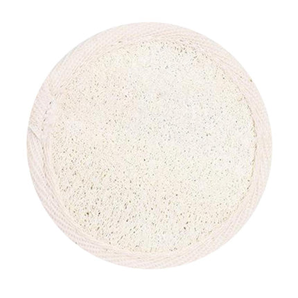 Crofta 100% Natural Loofah Luffa Bath Spa Shower Exfoliator Pad 8cm white color