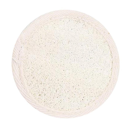 Crofta 100% Natural Loofah Luffa Bath Spa Shower Exfoliator Pad 8cm white color