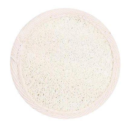 Crofta 100% Natural Loofah Luffa Bath Spa Shower Exfoliator Pad 8cm white color