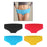 Crofta Women Bikini Swim Trunks Silicone Underwear Summer Bottom Beach Pants Blue