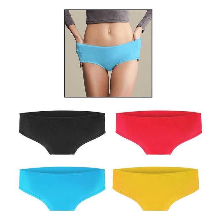 Crofta Women Bikini Swim Trunks Silicone Underwear Summer Bottom Beach Pants Blue