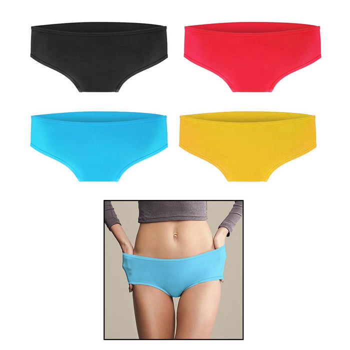 Crofta Women Bikini Swim Trunks Silicone Underwear Summer Bottom Beach Pants Blue