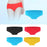 Crofta Women Bikini Swim Trunks Silicone Underwear Summer Bottom Beach Pants Blue