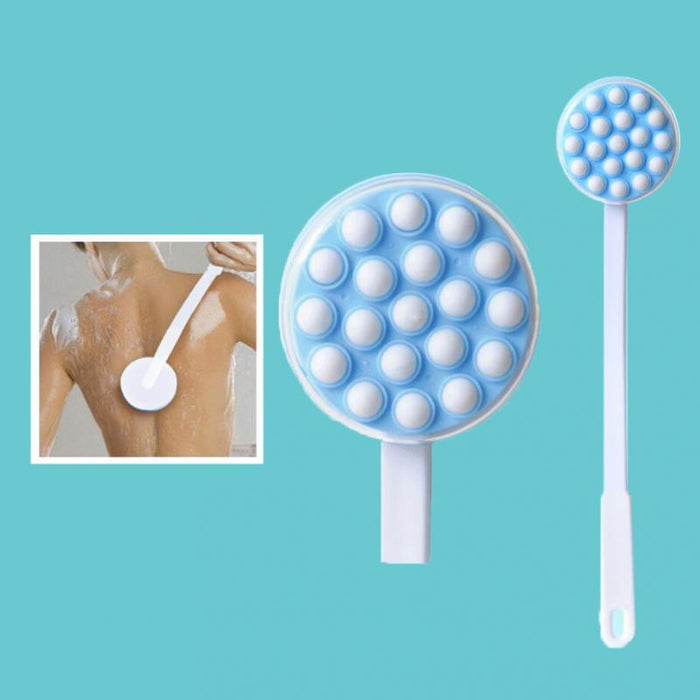 Crofta 16.9" Long Handle Body Cream Lotion Applicator Back Massager Body Scrubber