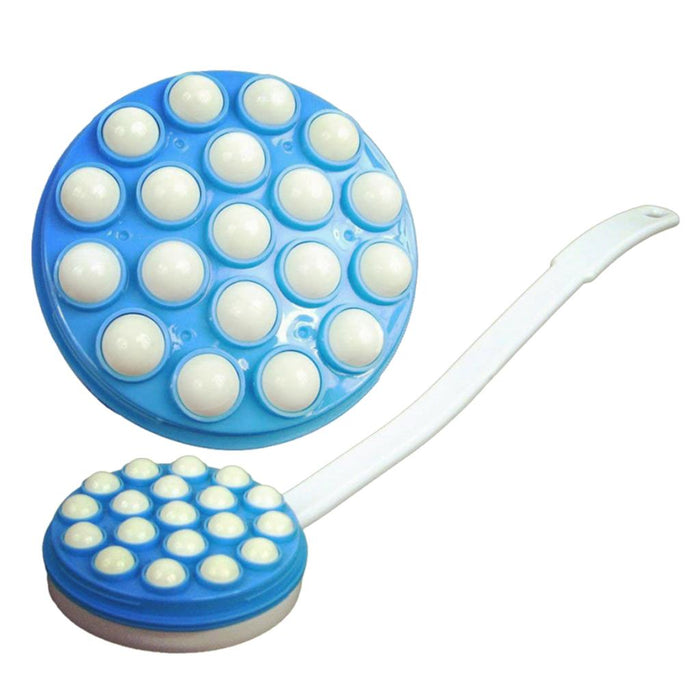 Crofta 16.9" Long Handle Body Cream Lotion Applicator Back Massager Body Scrubber