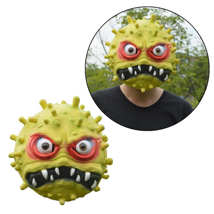 Crofta Adult Creative Halloween Cosplay Horror Scary Full Face Mask  yellow