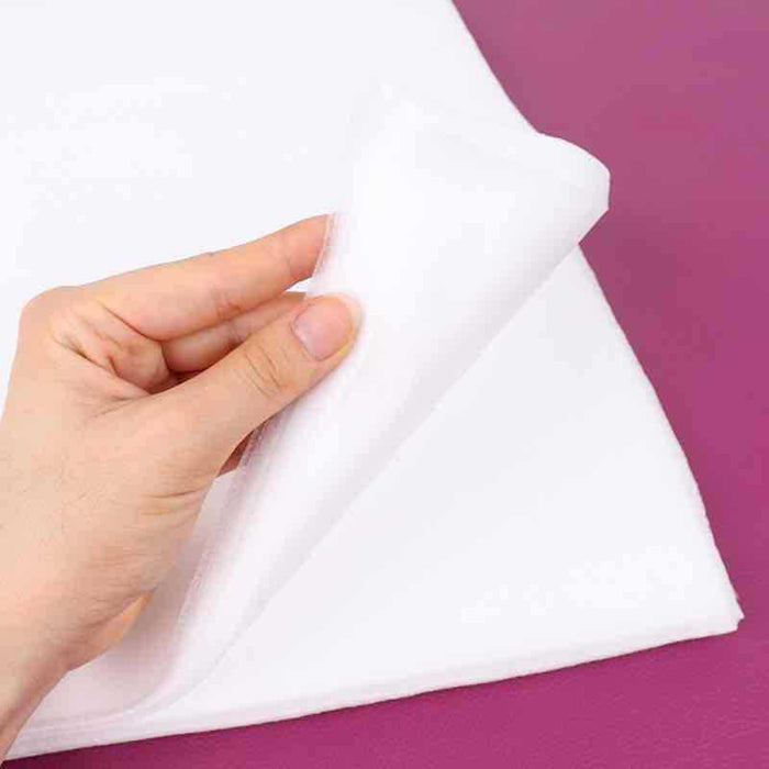 Crofta 100x 15.7"x27.6" Disposable Bed Sheets Non-woven for Massage SPA Table White