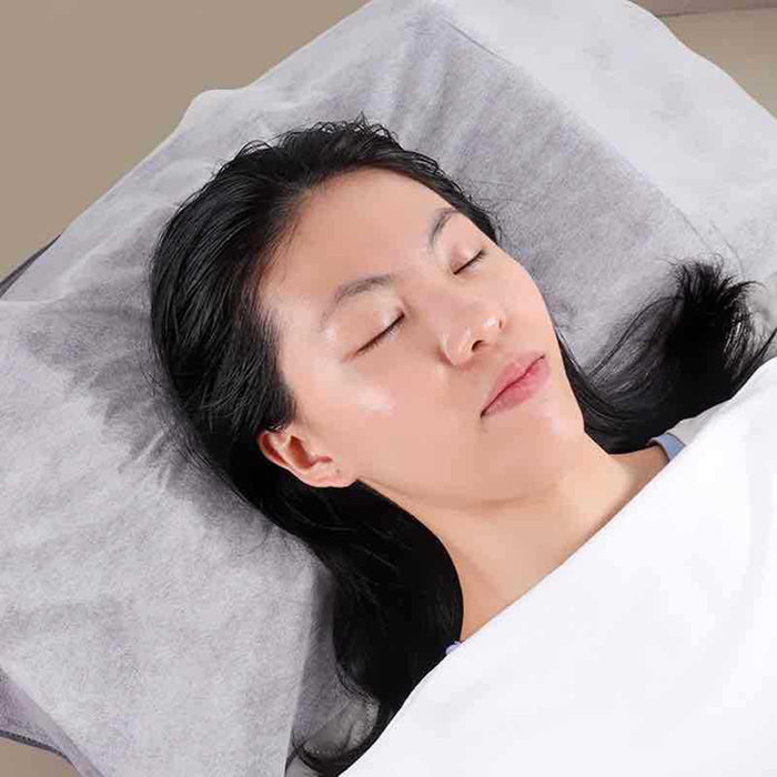 Crofta 100x 15.7"x27.6" Disposable Bed Sheets Non-woven for Massage SPA Table White