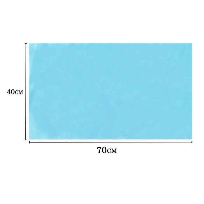 Crofta 100x 15.7"x27.6" Disposable Bed Sheets Non-woven for Massage SPA Table Blue