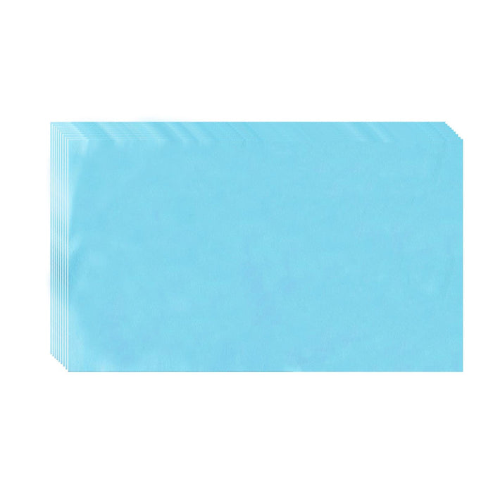 Crofta 100x 15.7"x27.6" Disposable Bed Sheets Non-woven for Massage SPA Table Blue