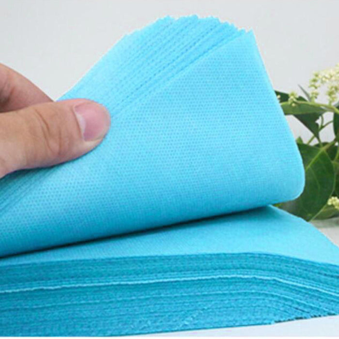 Crofta 100x 15.7"x27.6" Disposable Bed Sheets Non-woven for Massage SPA Table Blue