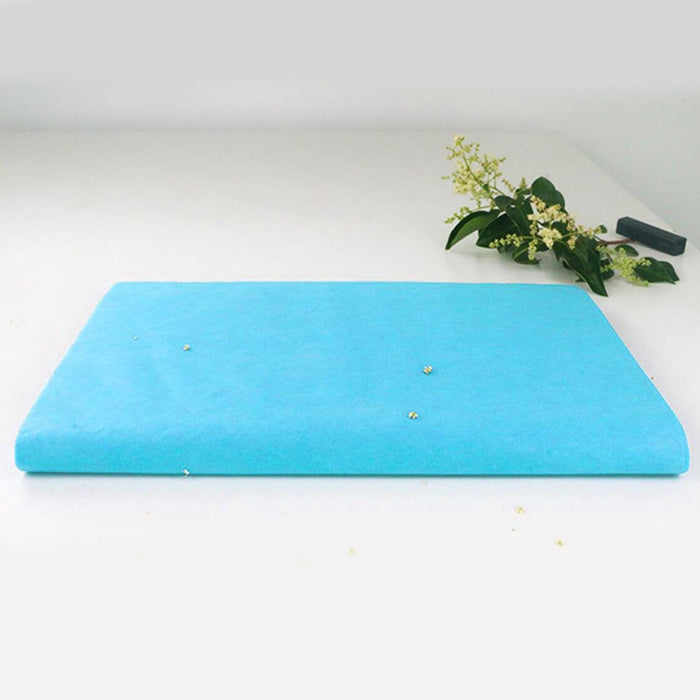 Crofta 100x 15.7"x27.6" Disposable Bed Sheets Non-woven for Massage SPA Table Blue