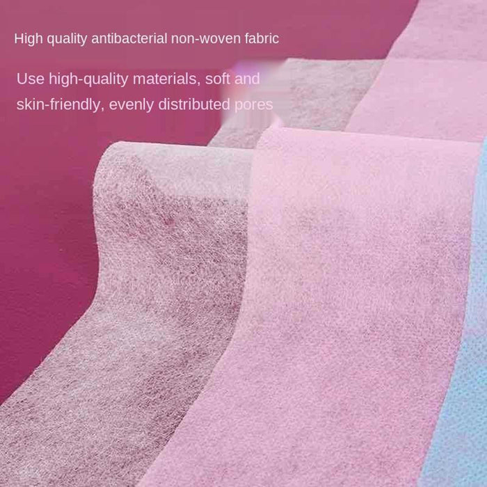 Crofta 100x 15.7"x27.6" Disposable Bed Sheets Non-woven for Massage SPA Table Pink