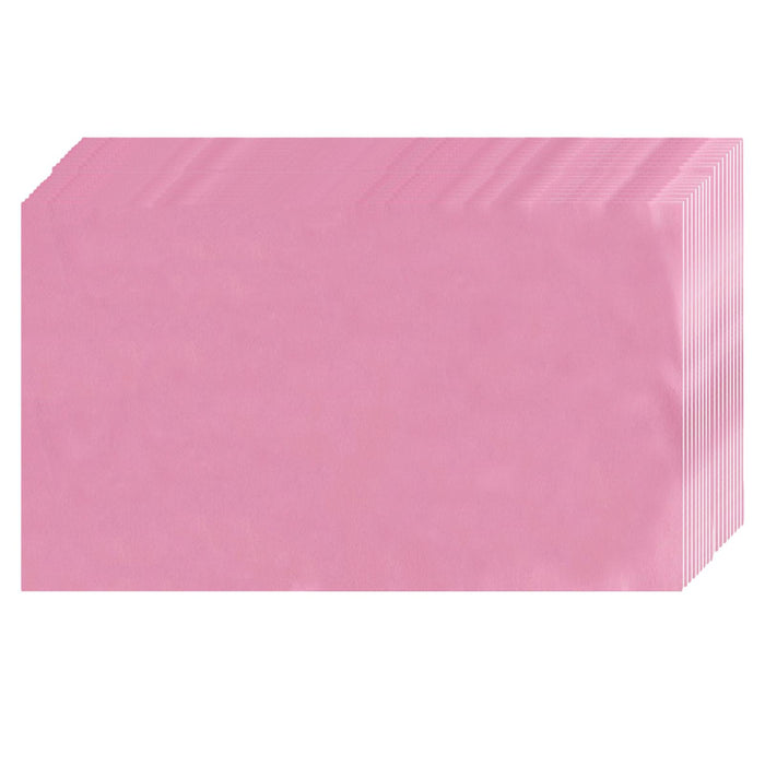 Crofta 100x 15.7"x27.6" Disposable Bed Sheets Non-woven for Massage SPA Table Pink