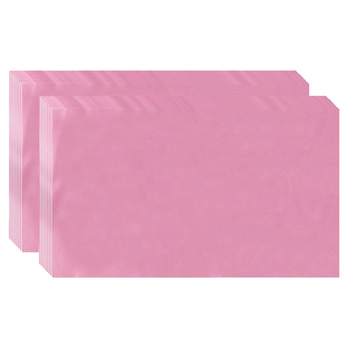 Crofta 100x 15.7"x27.6" Disposable Bed Sheets Non-woven for Massage SPA Table Pink