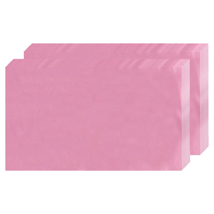 Crofta 100x 15.7"x27.6" Disposable Bed Sheets Non-woven for Massage SPA Table Pink