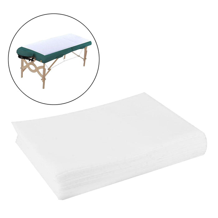 Crofta 10Piece Bed Sheets Perforated Massage Table Covers for Tattoo 80x180cm White