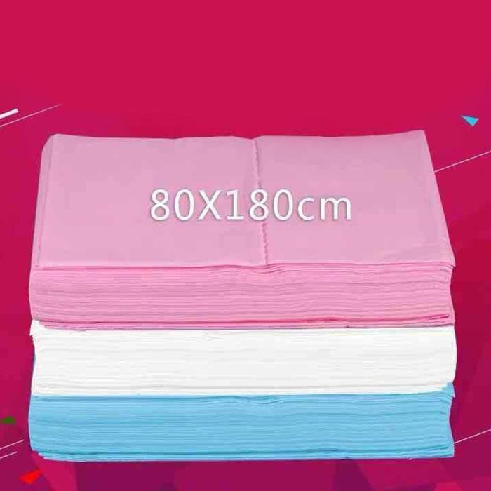 Crofta 10Piece Bed Sheets Perforated Massage Table Covers for Tattoo 80x180cm Pink