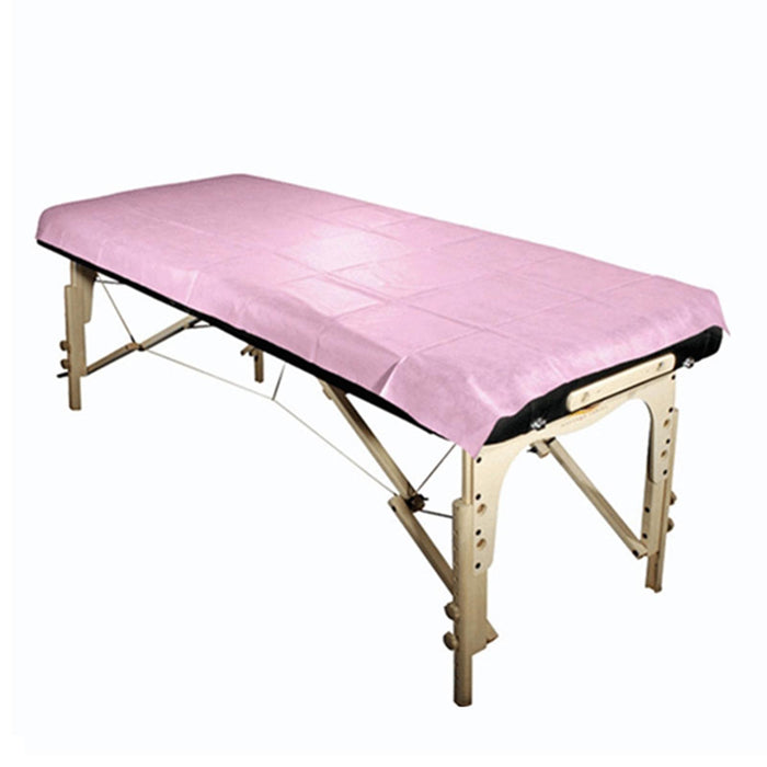 Crofta 10Piece Bed Sheets Perforated Massage Table Covers for Tattoo 80x180cm Pink