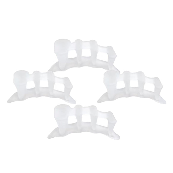 Crofta 2 Pairs Bunion Corrector Toes Separators Manicure Dividers Fixed  White